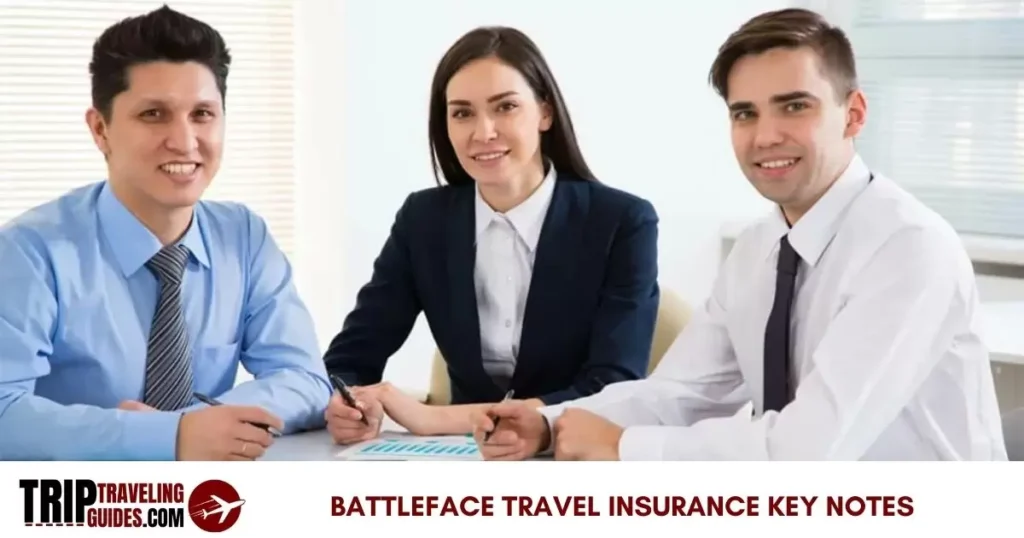 Battleface Travel Insurance Key Notes